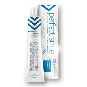 CREME DENTAL REGENERADOR COM ÁCIDO HIALURÔNICO PERFECT SMILE - 50G