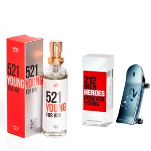 521 Young For Him Parfum 15ml - Ref. 212 Men Heroes Forever Young