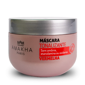 Máscara tonalizante vermelha